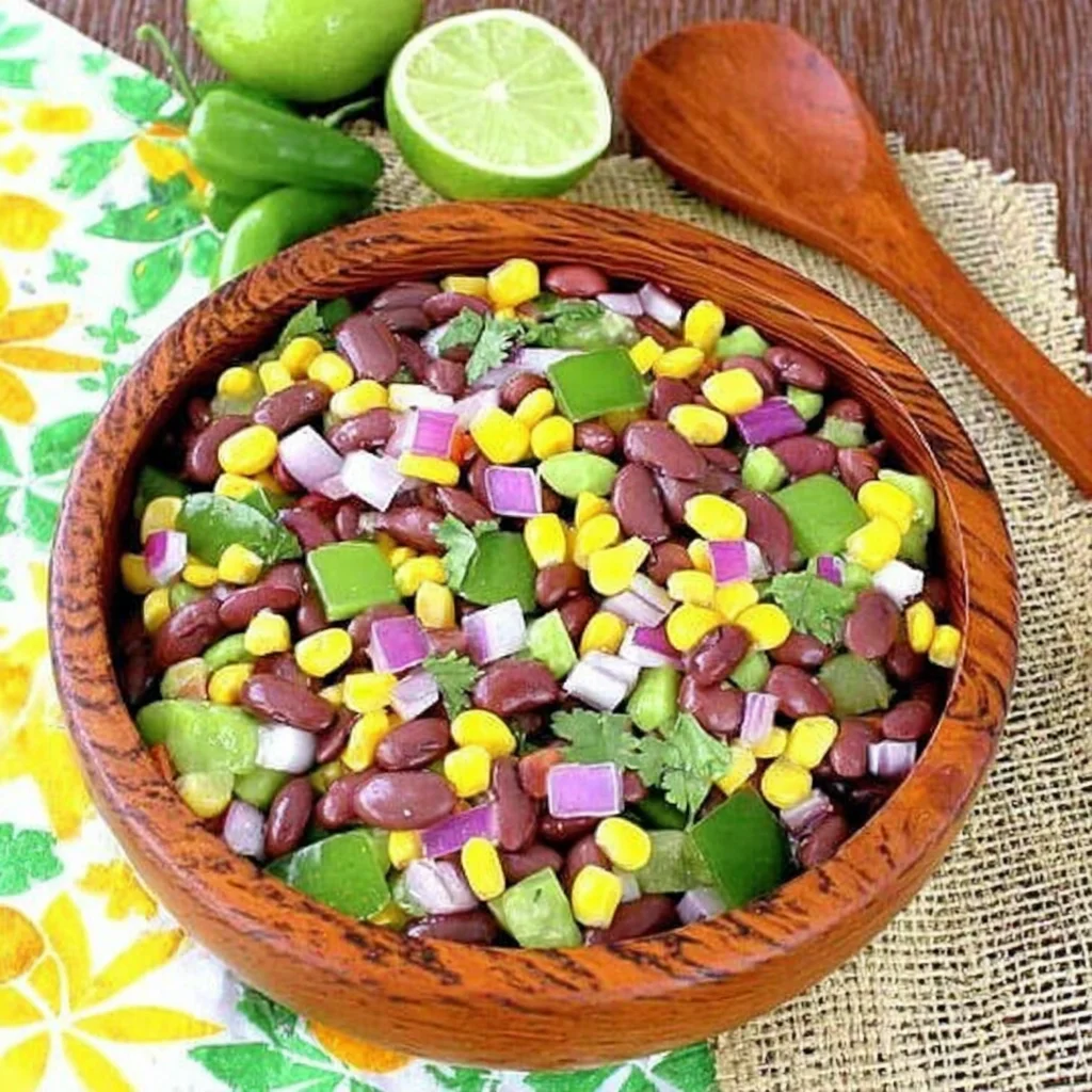 Recette de Salade Mexicaine aux Haricots Fraîche en 10 Minutes